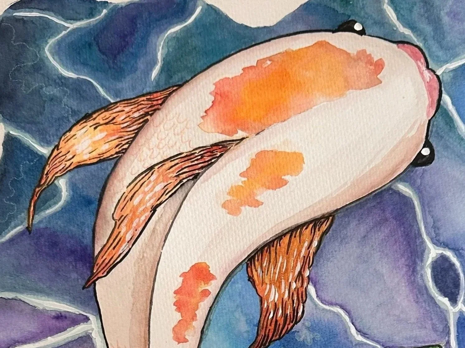 “Swim” Mixed Medium