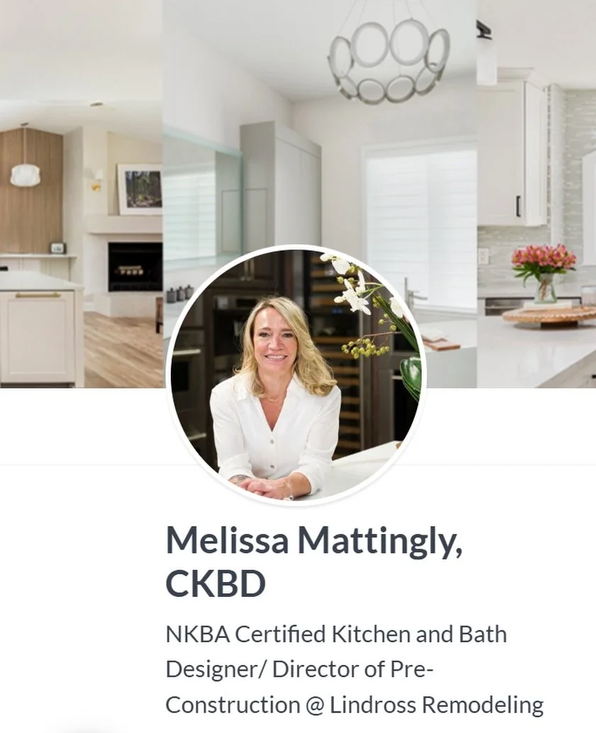 Today we&rsquo;re celebrating Melissa Mattingly on earning her CKBD certification through the NKBA. 👏

Melissa plays such an important role at Lindross Remodeling &mdash; from as-built scans and construction drawings to cabinetry design, pricing, an