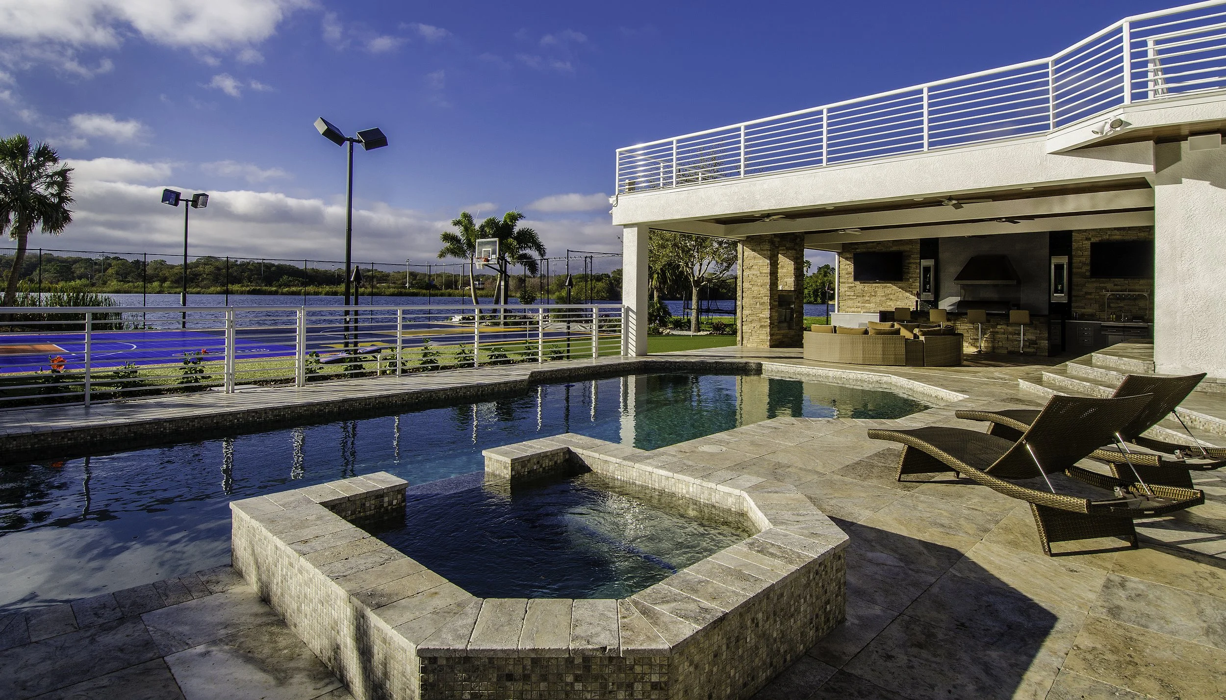 backyard with pool | a whole home renovation by Lindross Remodeling