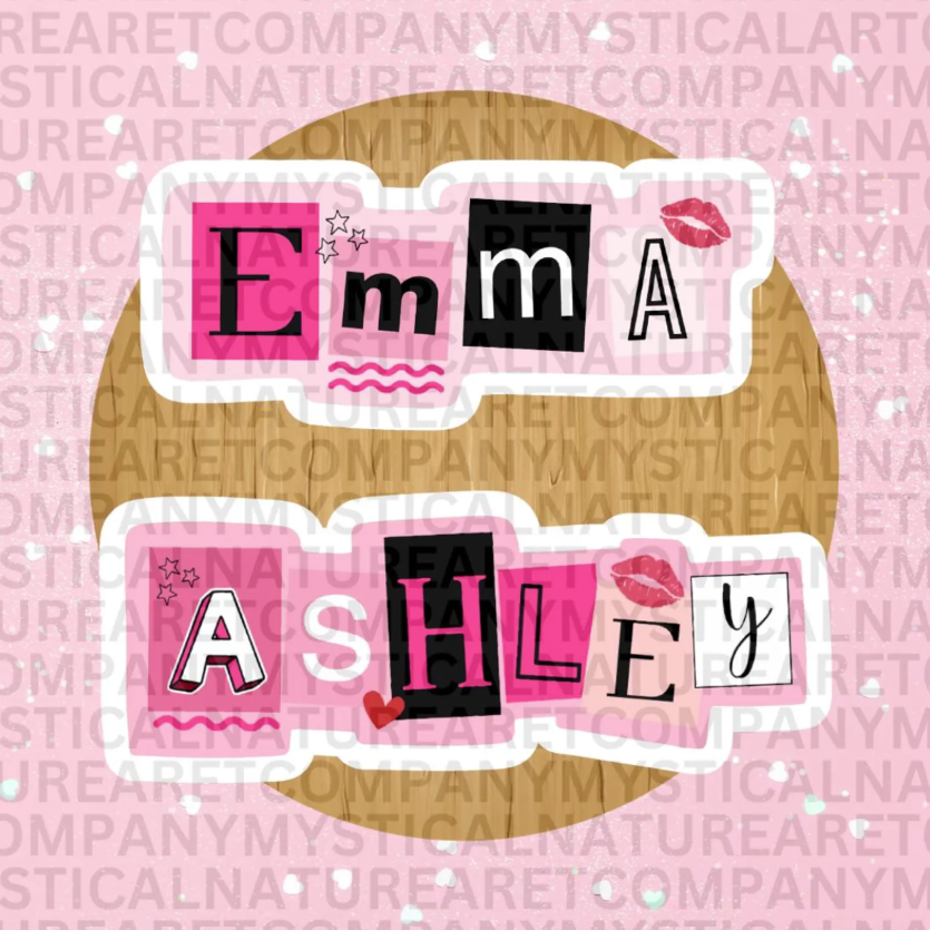 Mean Girls Name Sticker