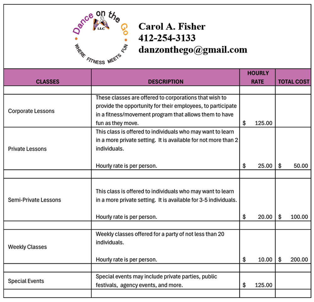 Line Dance Class Pricing in Pittsburgh | Dance On The Go — Dance on the ...