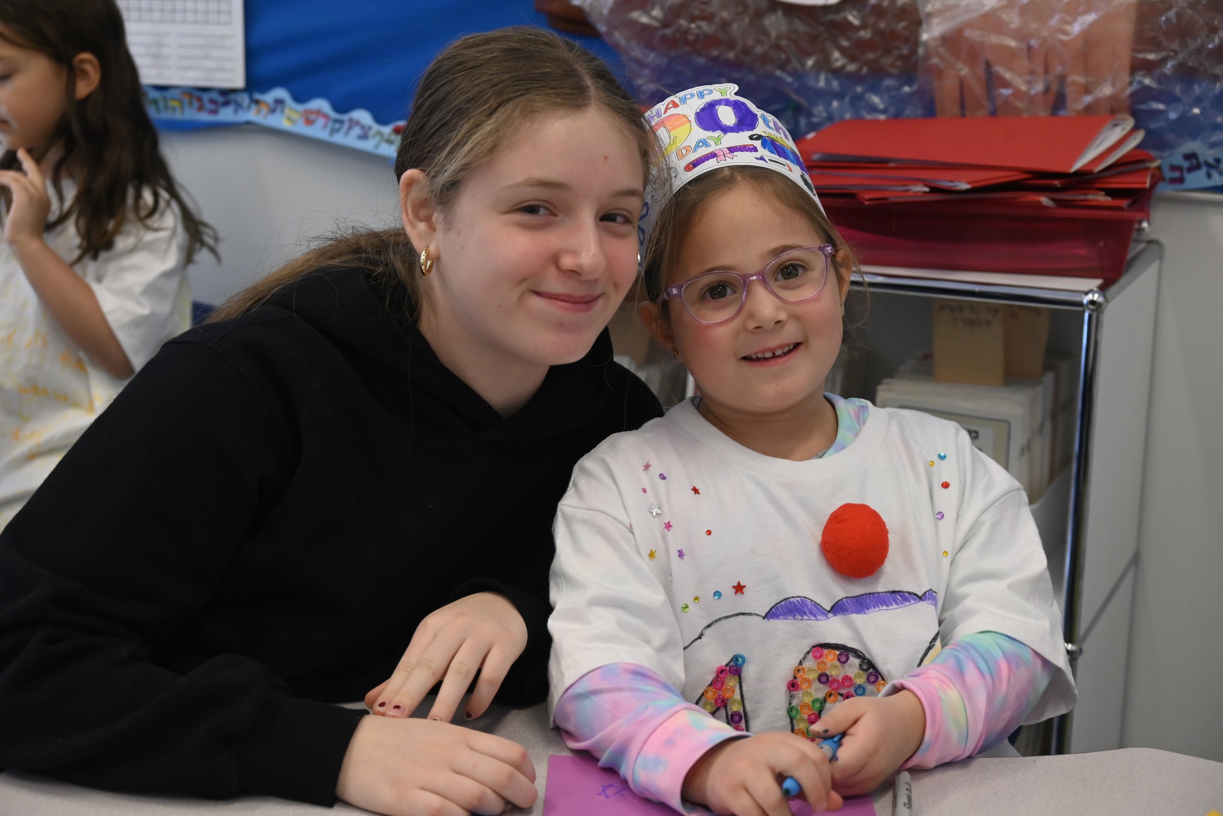 Grade 1 and 8 Buddies Celebrate the 100th Day of School
