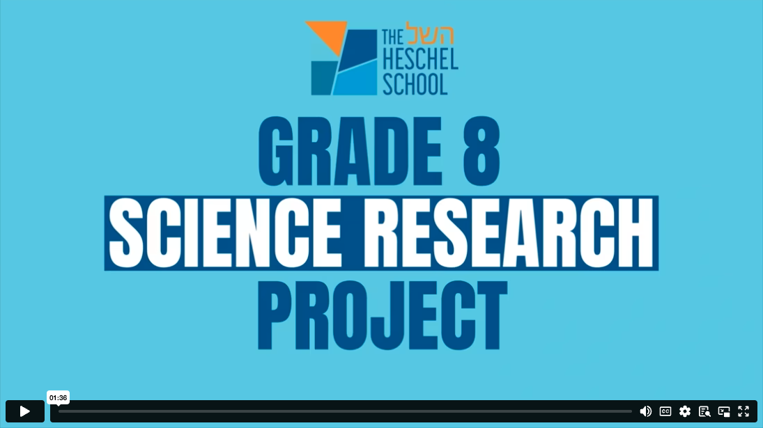 Video: Focus on Grade 8 Science Research Projects