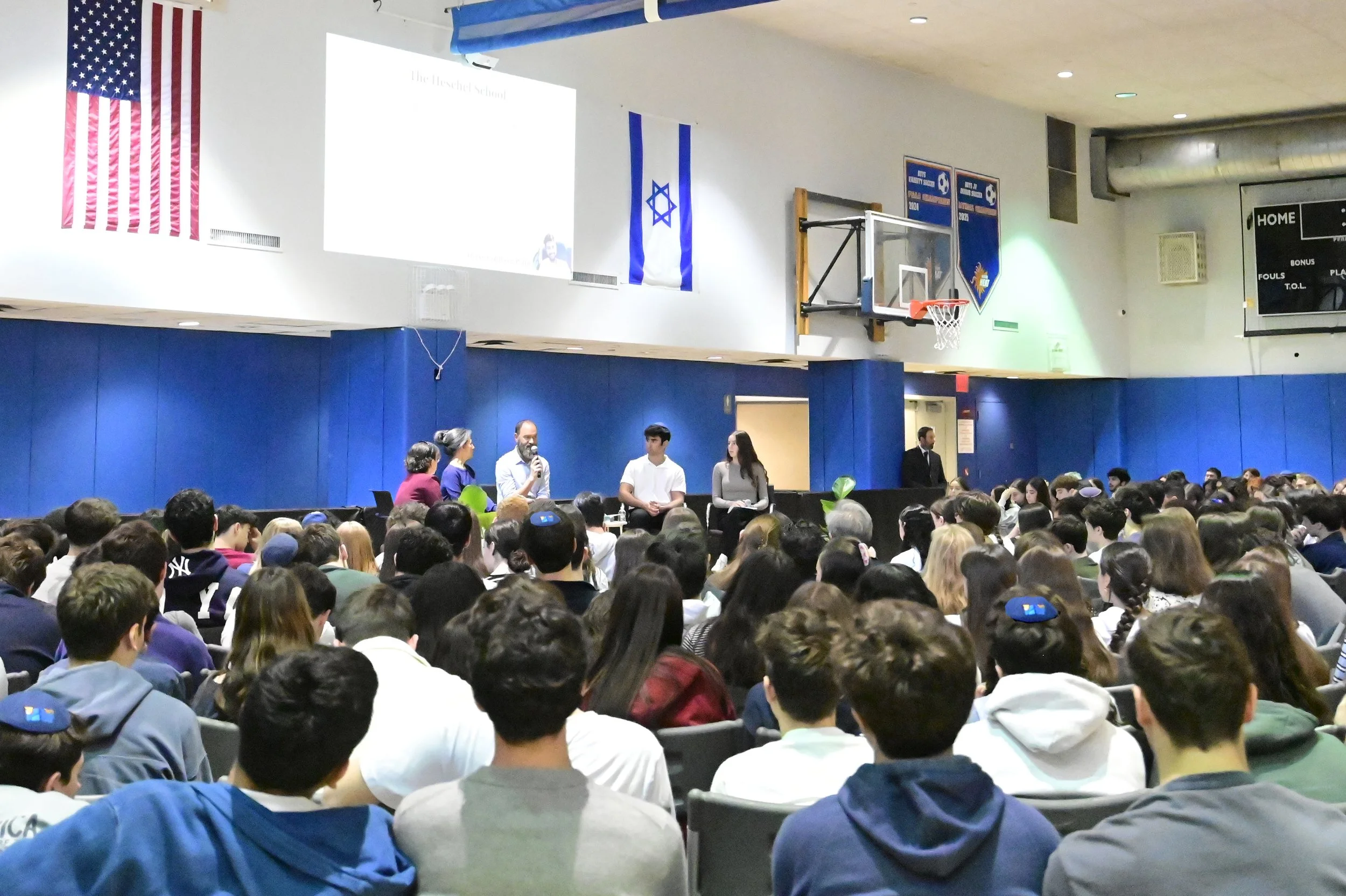 Rachel Goldberg-Polin &amp; Jon Polin Visit with Heschel High School