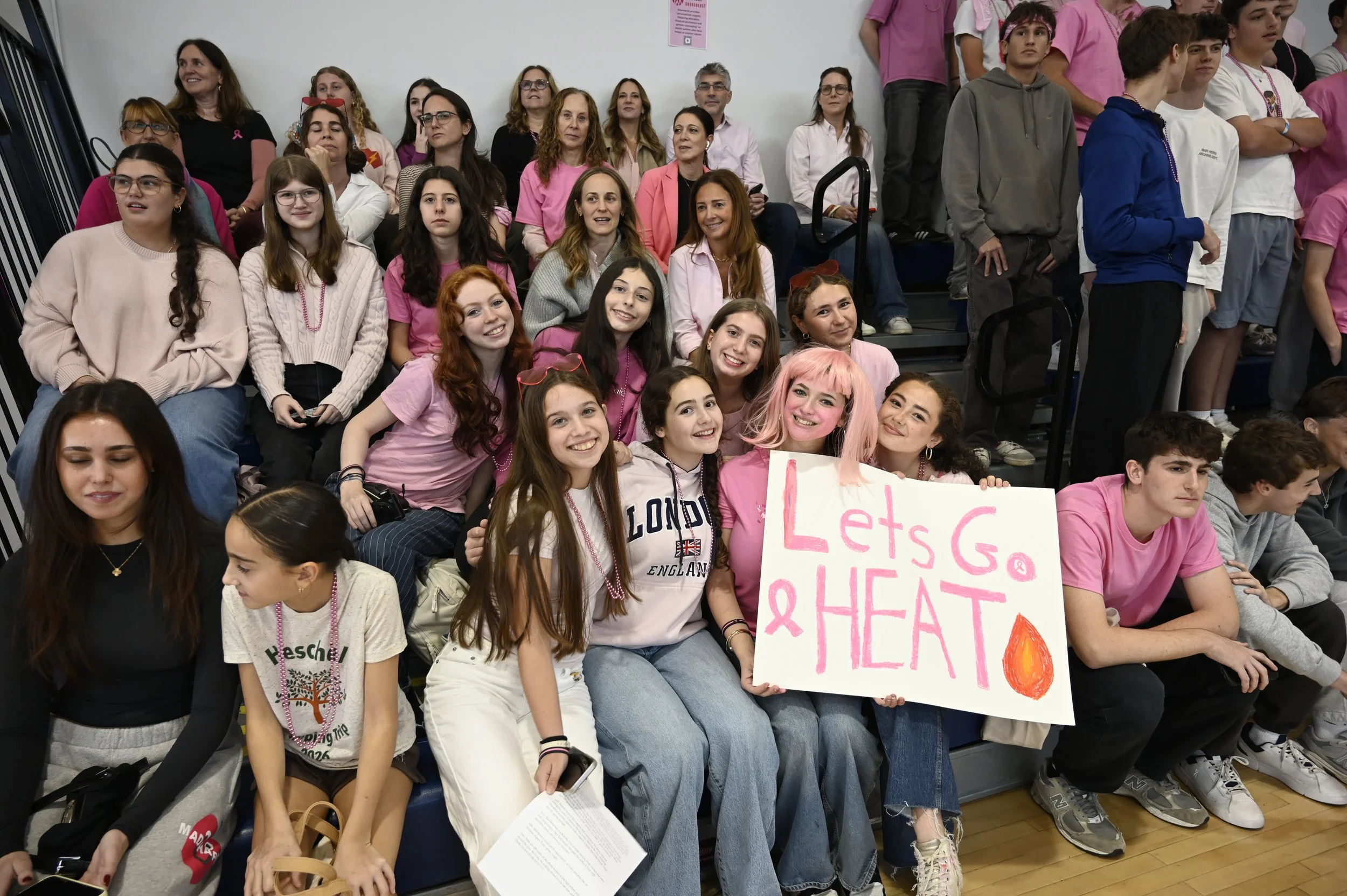 High School Holds Pink Out Volleyball Game