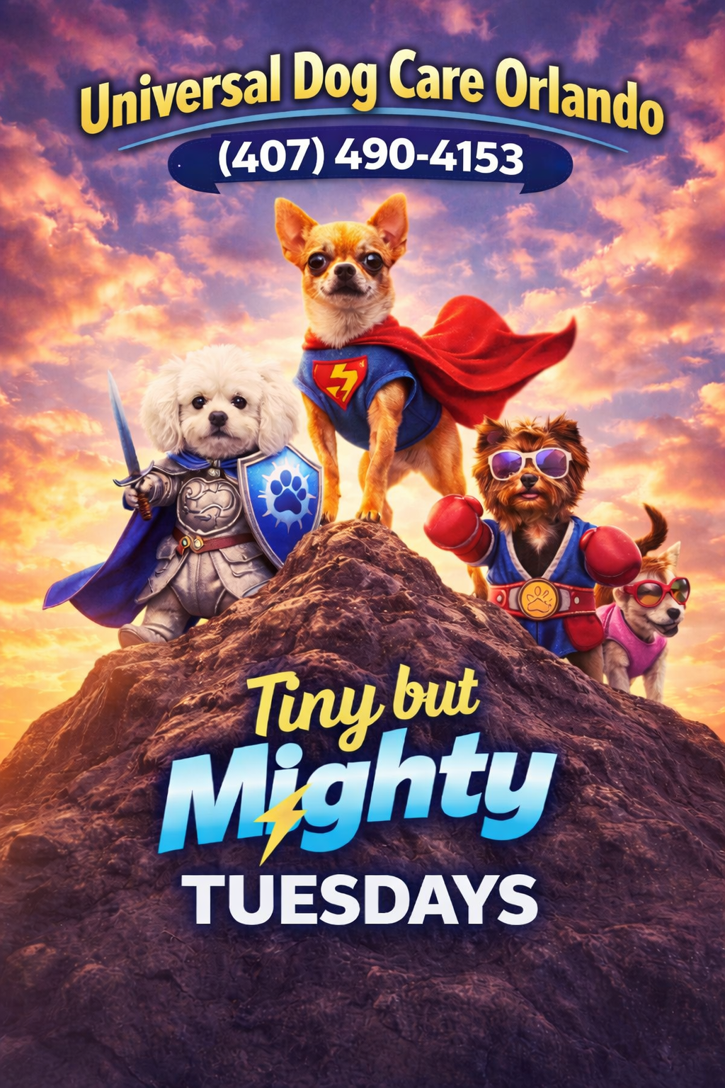 Tiny But Mighty Tuesdays – Small Dog Superhero Day