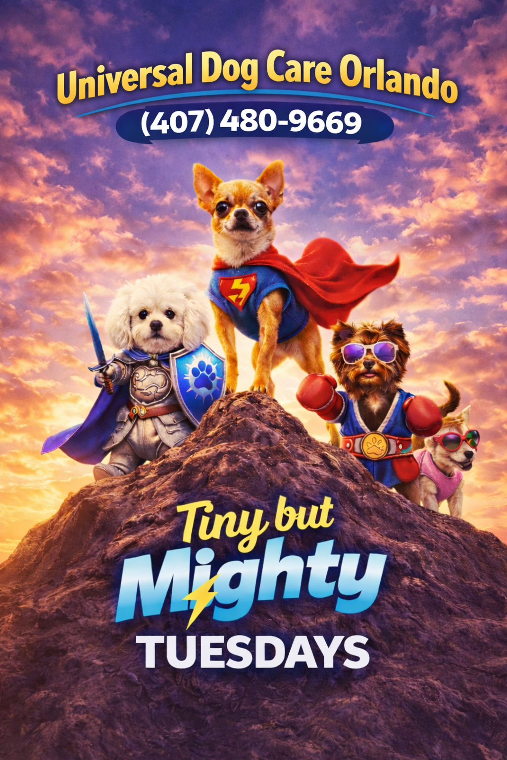 Tiny But Mighty Tuesdays – Small Dog Superhero Day