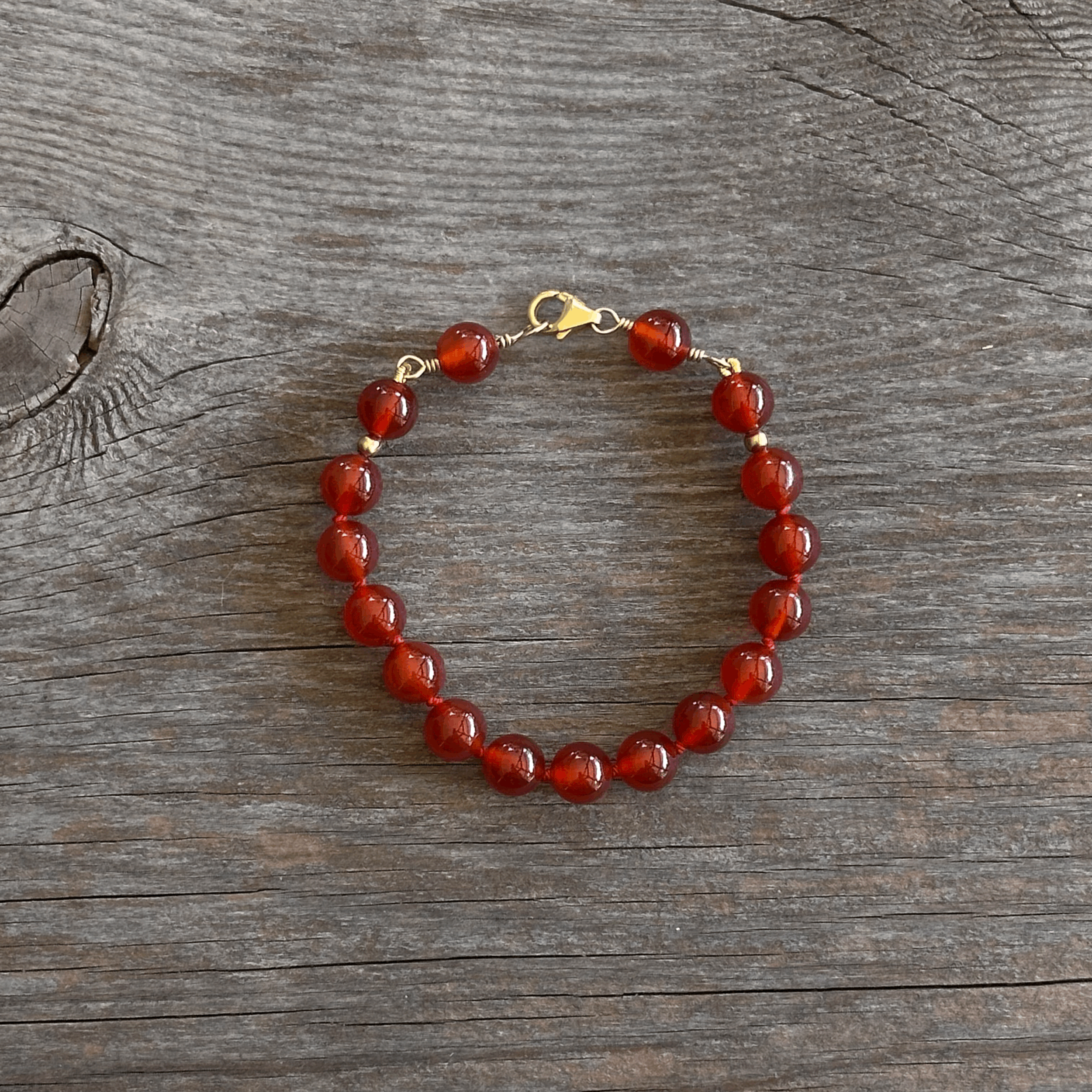 Unique Artisan Carnelian Bracelet Handcrafted Woman Owned Good Energy High Vibration | Erin. Leanne Jewelry
