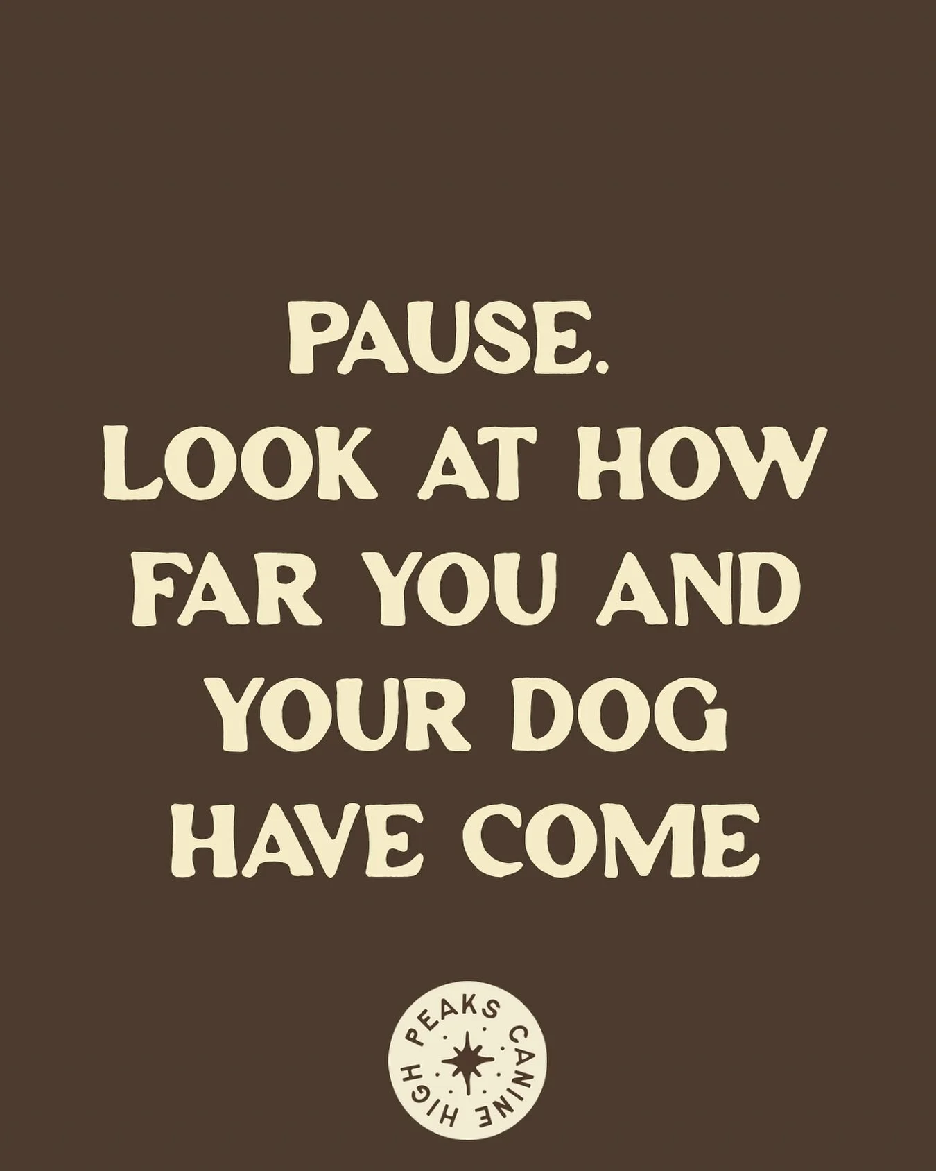 We get so focused on what&rsquo;s next that we forget to notice the small wins.

- Your dog checking in more on walks
- Settling faster in the crate
- Pausing at thresholds
- Recovering quicker when something startles them

Those aren&rsquo;t acciden