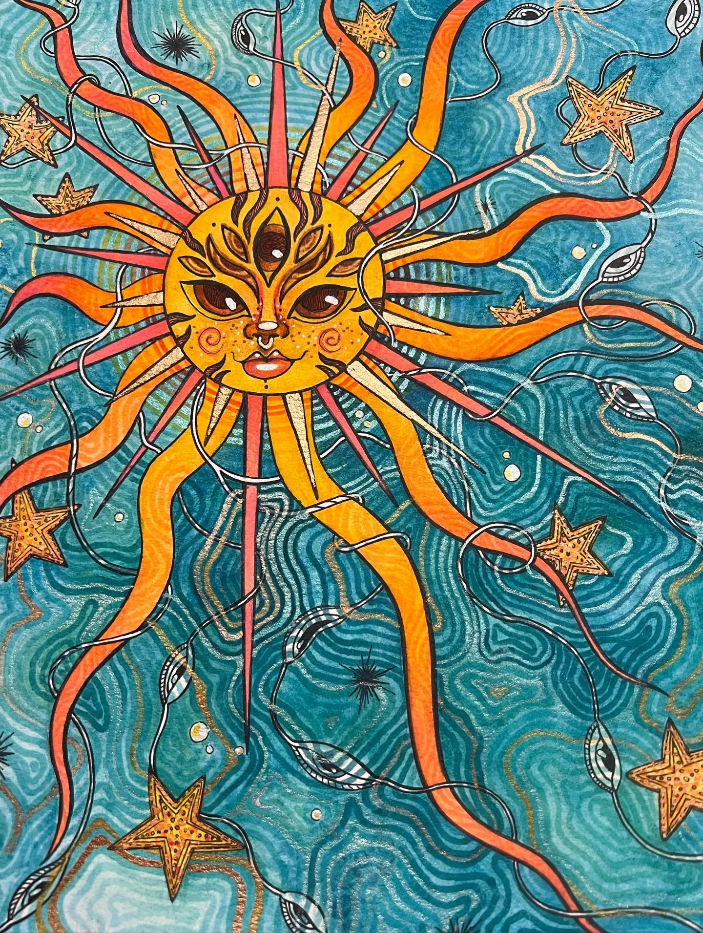 ☀️🩵🪸🐚🐠
Love letter to the Caribbean 🩵
Watercolor painting born in riviera Maya 💕
Should I make prints?

☀️
Reminiscing about the warm water, salty skin, dangerous amount of sunshine and whatever forces that made me want to wake up in the middle