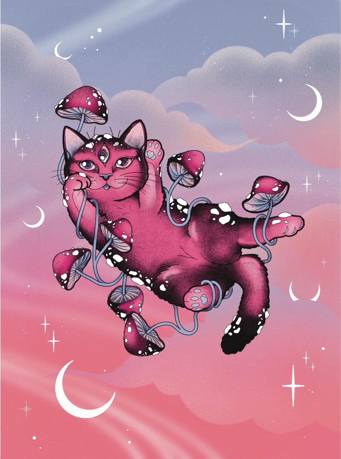 reverie, digital illustration