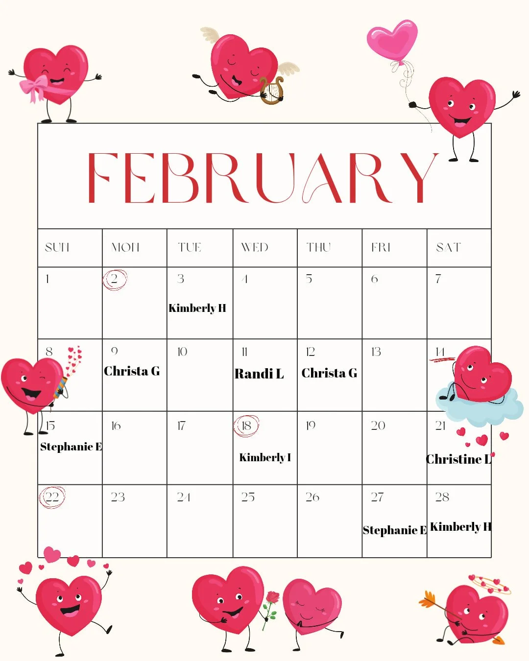 PUPPY LOVE CALENDAR RAFFLE