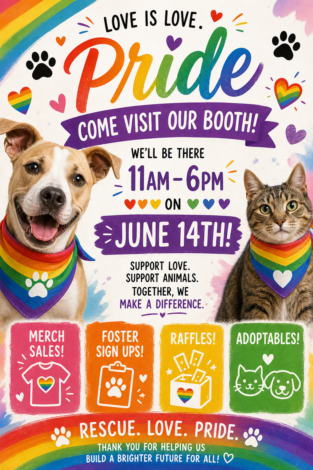 Join Us at Pride! 🌈🐾