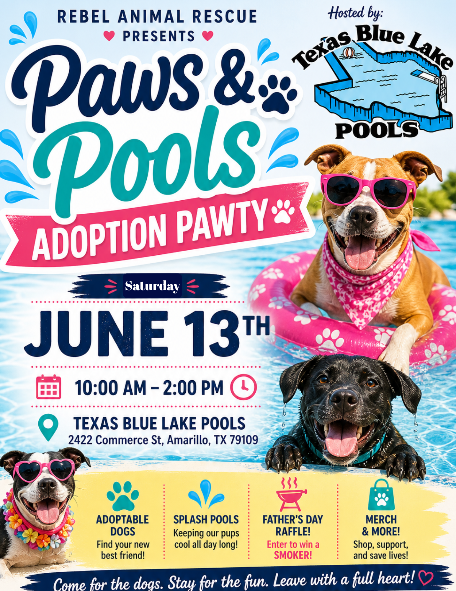 Paws &amp; Pools Adoption Pawty