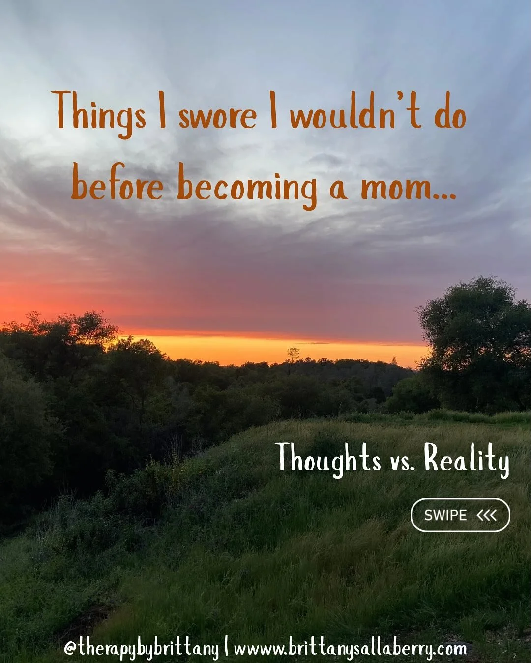 🚫Things I swore I wouldn’t do before becoming a mom…
My thoughts vs. my reality now.
💁🏻‍♀️ The things I thought were important—or felt strongly about—before having a baby seem so silly to me now. Pre-kid me would be s