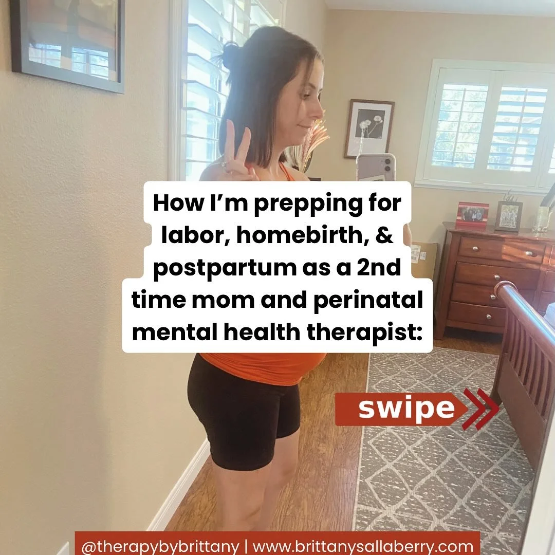 30w pregnant over here! Thought I’d share how I’m prepping for birth—mind, body, and soul 💛
As a second-time mom and a perinatal mental health therapist, I’m approaching this homebirth with intention and care. Here’s a