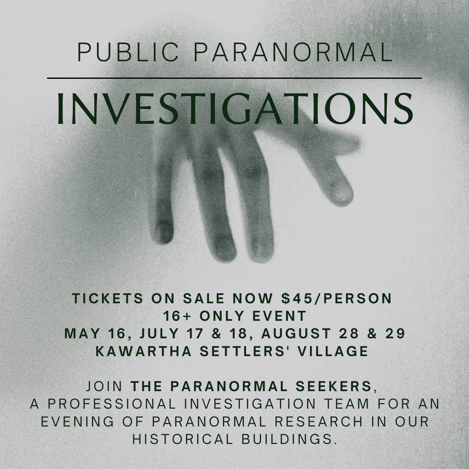 Public Paranormal Investigations