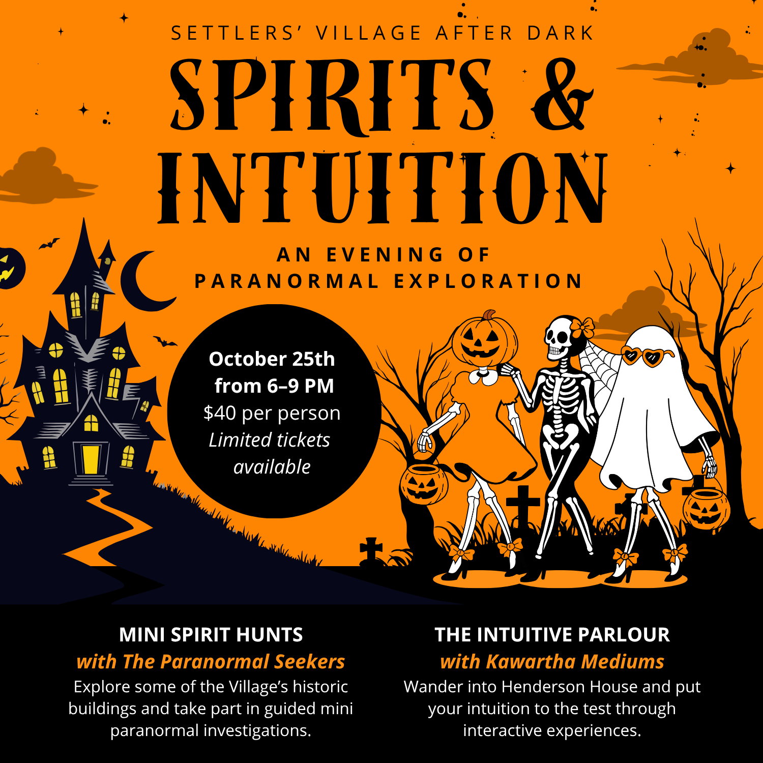 Settlers' Village After Dark - Spirits & Intuition