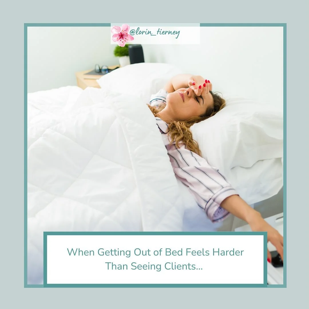 Ever have those mornings where you lie there thinking:

* &ldquo;I wish I could just call out.&rdquo;
* &ldquo;I don&rsquo;t have the energy for clients today.&rdquo;
* &ldquo;I&rsquo;d rather pull the covers over my head than hold space for anyone e