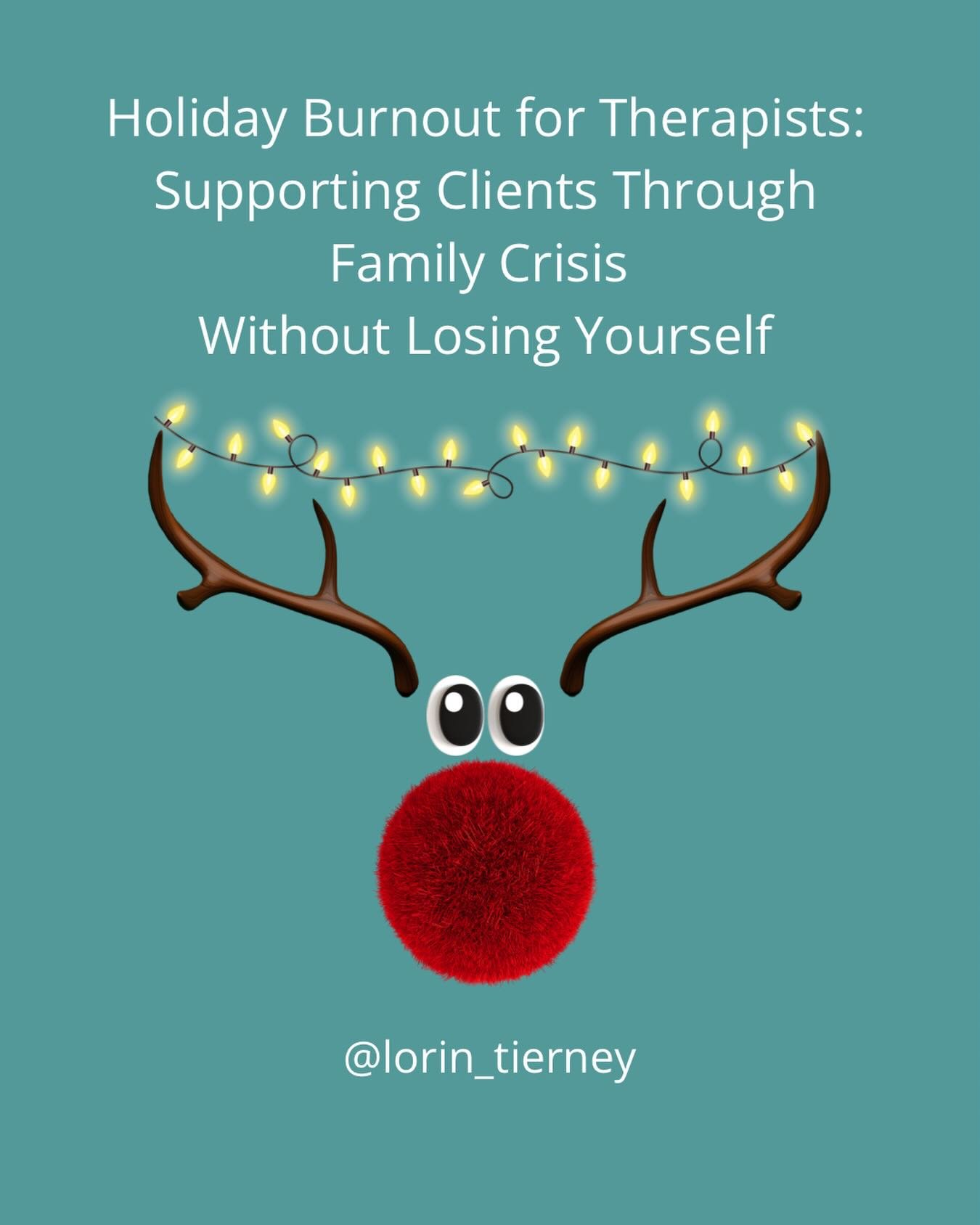 If you&rsquo;re a clinician right now, you&rsquo;re likely holding a lot.

Clients navigating estrangement, narcissistic family dynamics, grief, financial stress, or pressure to &ldquo;keep the peace,&rdquo; all while you&rsquo;re managing your own (