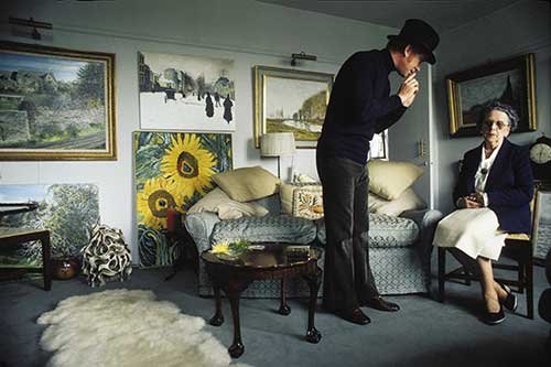 No. 14 John McKay, copyist-painter, with his mother (Telegraph Sunday Magazine), 1977