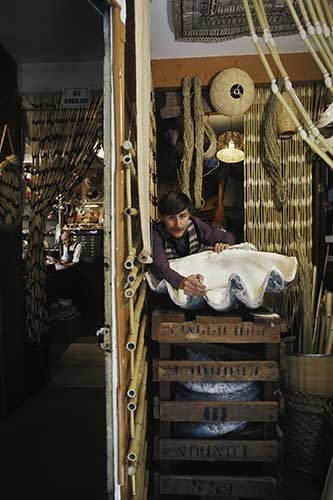 No. 96 Kenneth Wye and son, proprietors, Eaton's Shell Shop, London (Telegraph Sunday Magazine), 1977