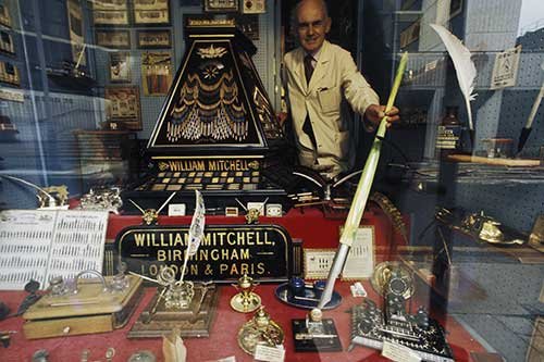 No. 98 Philip Pool in his shop, London (Telegraph Sunday Magazine), 1977