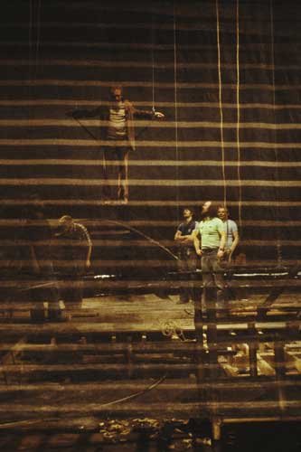 No. 244 Ralph Koltai, set designer, Royal Shakespeare Company, on the set of The Tempest (Telegraph Sunday Magazine), 1978