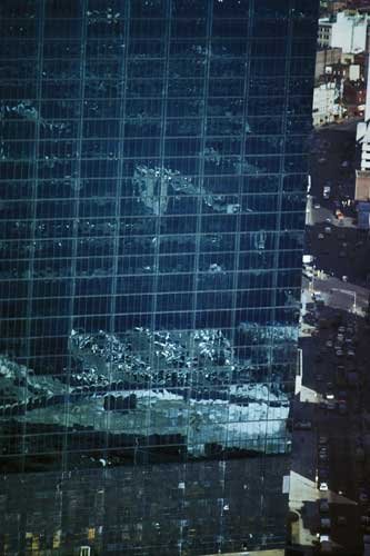 No. 250 John Hancock Tower (I.M. Pei, architect), from top of the Prudential building, Boston, Massachusetts, 1975