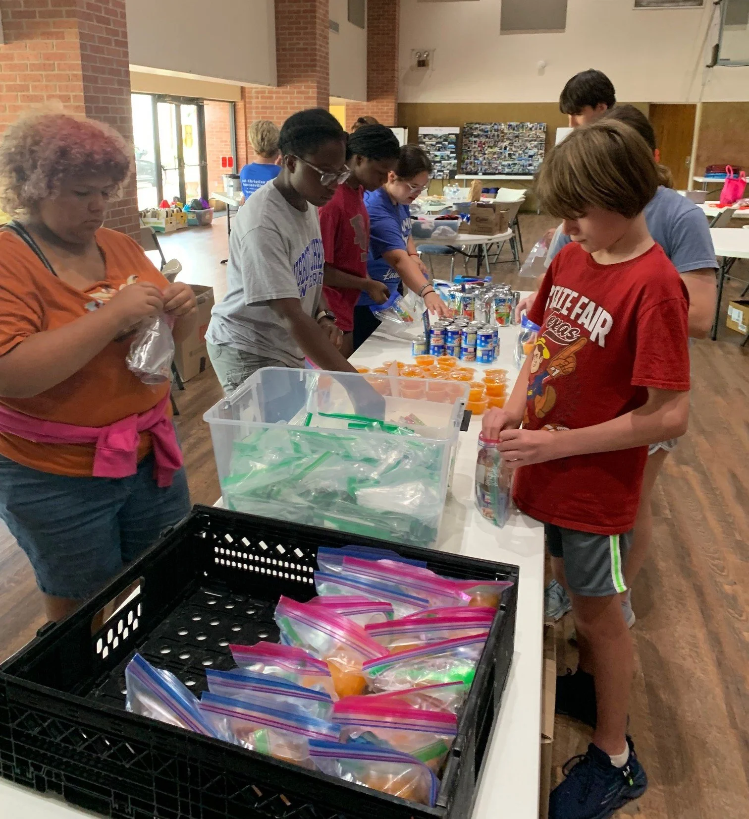 Assemble and Fill Bags for the Homeless