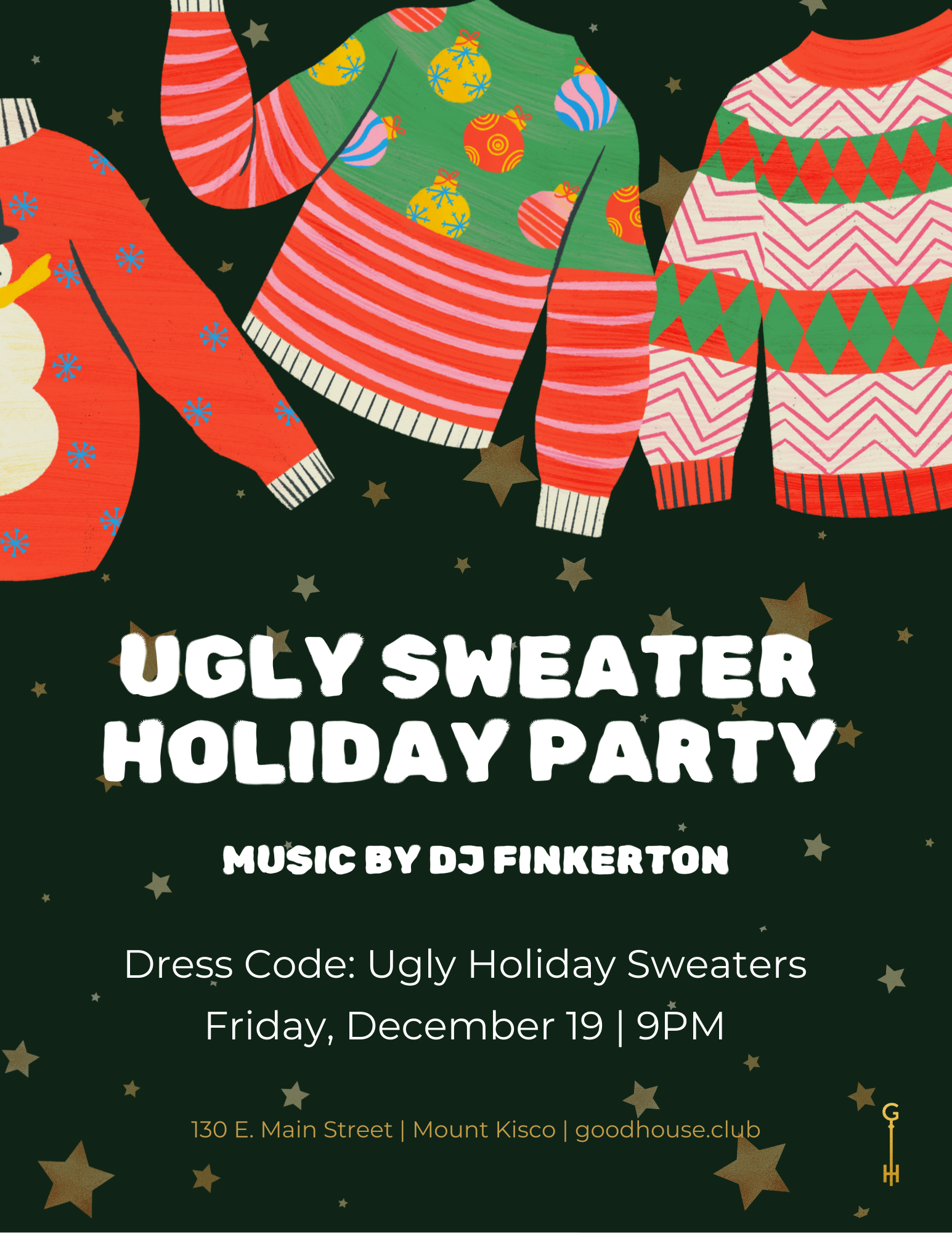 Ugly Sweater Holiday Party with DJ Finkerton