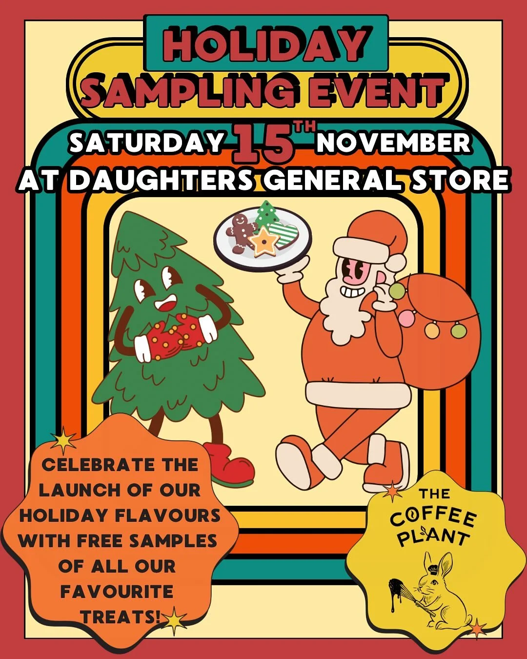 ❄️This first dusting of snow has us feeling festive, so it&rsquo;s time to bring back our holiday flavours!🎄

This Saturday, November 15, come by Daughters General Store to sample all sorts of holiday treats - all vegan, many gluten-friendly - from 