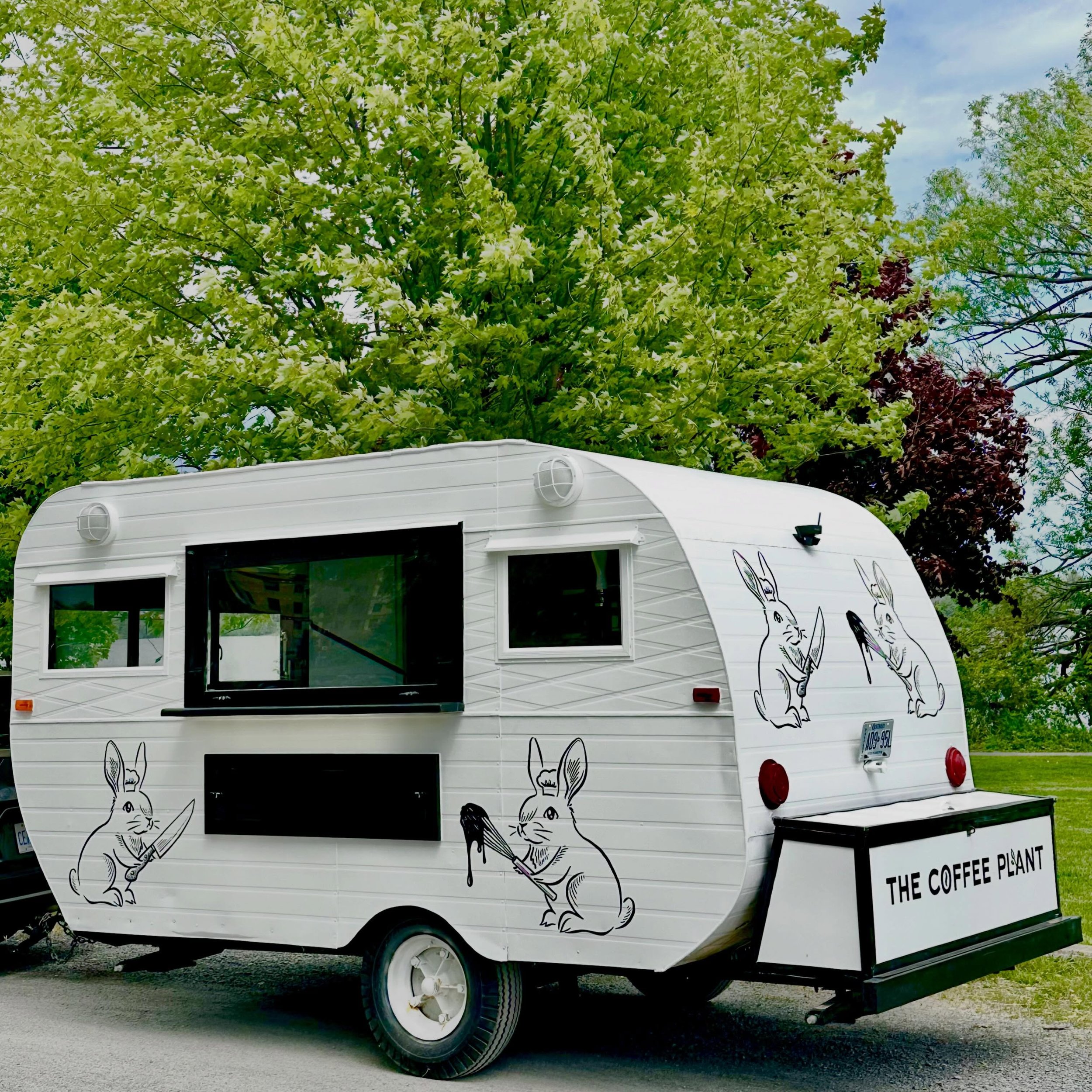 We&rsquo;re FINALLY ready to reveal a project we&rsquo;ve been keeping quiet all year&hellip;

✨INTRODUCING OUR BRAND NEW TREAT TRAILER✨

The trailer itself is anything but new - it&rsquo;s a renovated camper from 1963 😁

But The Coffee Plant &amp; 