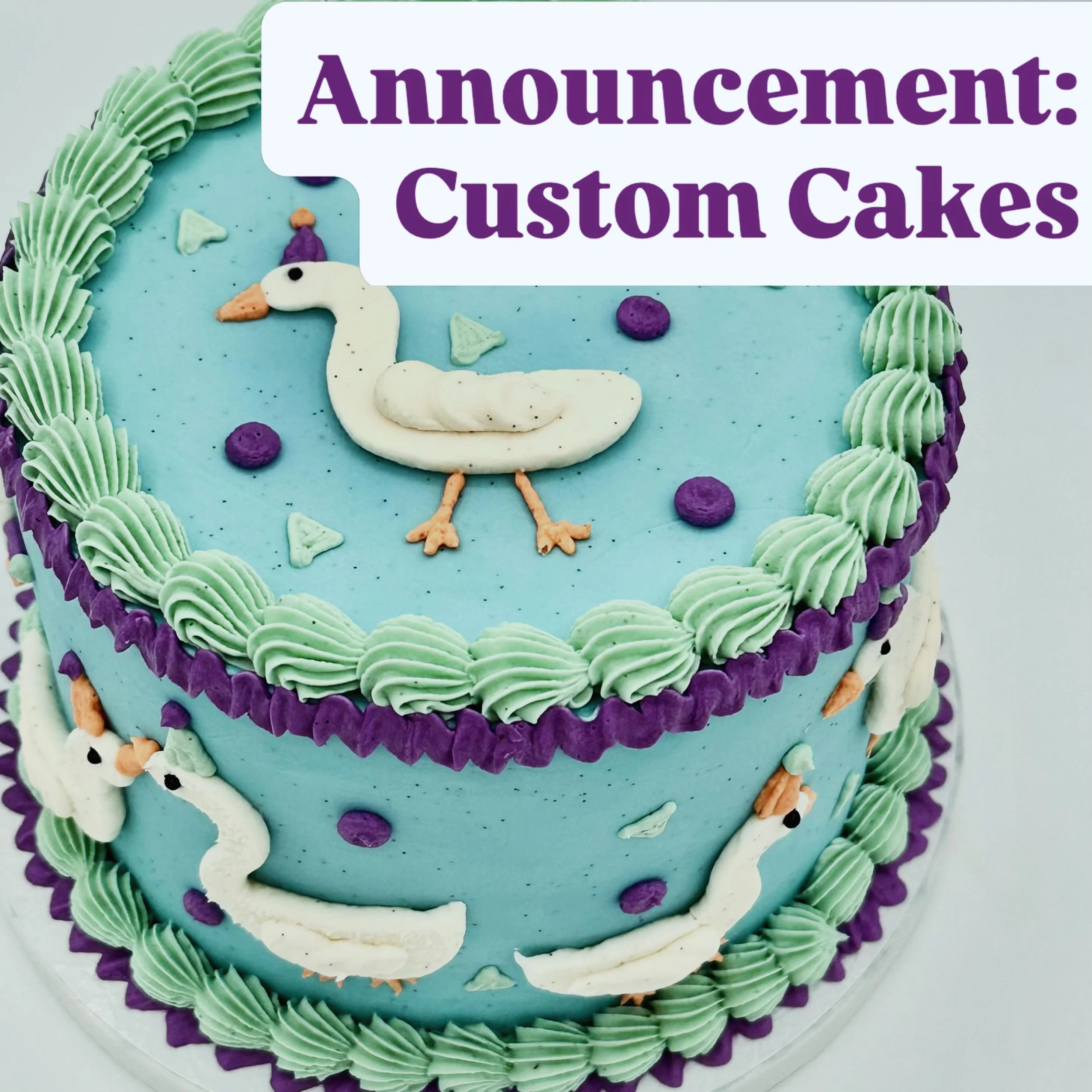 TLDR: We are not accepting custom cake orders after June 30. We will however be making more cakes than ever, in the form of our Signature Cakes, Surprise Me Cakes, Cake Pre-Orders, &amp; Cake Story Sales!

🎂🍰🎂🍰🎂

I know a lot of you will be disa