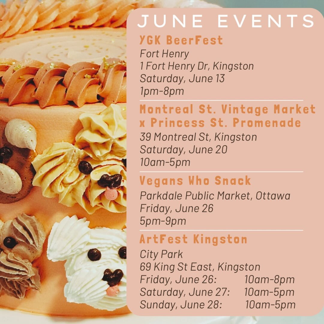 👋Hello June☀️ 

Event season starts to really heat up this month! 

First up, find us at @ygkbeerfest this upcoming Saturday, June 13! We&rsquo;re bringing the new treat trailer, which means we&rsquo;ll have our normal sweet treats &amp; refreshing 