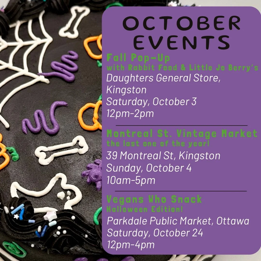 Cooler weather = even COOLER events! 😎 

It&rsquo;s our business anniversary month - FOUR YEARS! Can you believe it! 🤯 Help us celebrate this milestone by coming out to our events this month!

We have a super special collab with vegan superstar @li