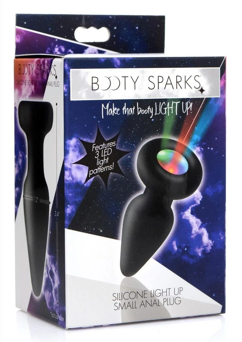 Light up the night with this light-up anal plug! Have some fun with your booty play and give your partner a light-show at the same time. This silicone anal plug has an LED light that shines red, green and blue and switches between 3 different light p