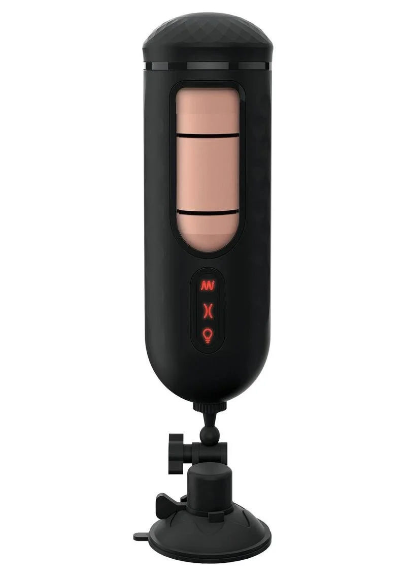 Innovative compression technology in the PDX ELITE VIBRATING MEGA MILKER is designed to automatically surround your shaft with stimulating pressure, allowing for incredible squeeze and release pleasure. A transparent window allows you to view the act