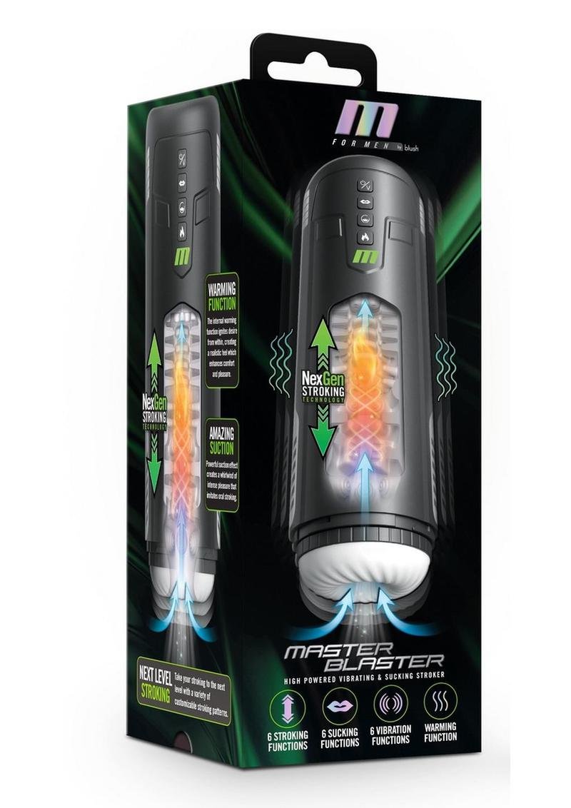 Your King of Strokers is here. The M For Men Master Blaster is in a class of its own. This futuristic, automatic male masturbator showcases a discreet and durable design, with a protective cover that keeps your masturbator protected and easy to maint
