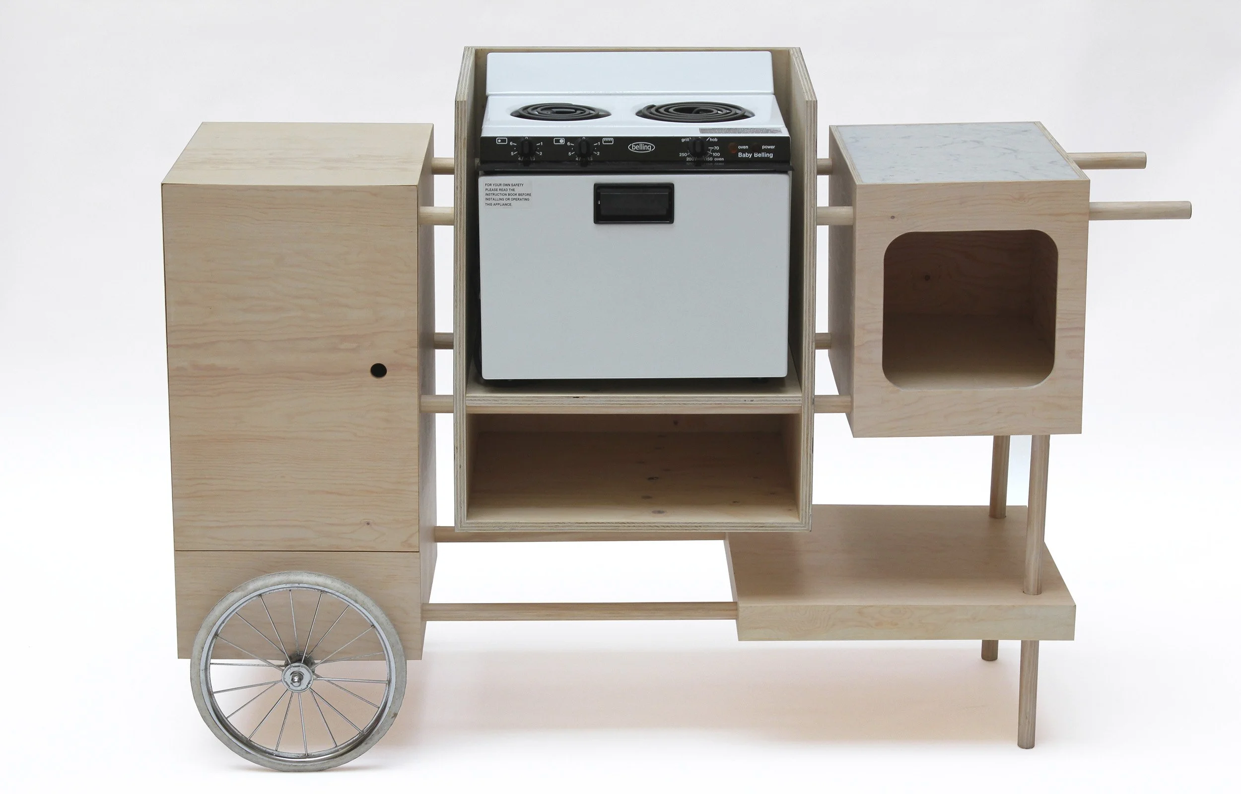 Mobile Baking Unit for the Andaz Hotel. Side view.