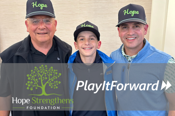 Hope Strengthens Foundation Receives Play It Forward $10,000 Donation