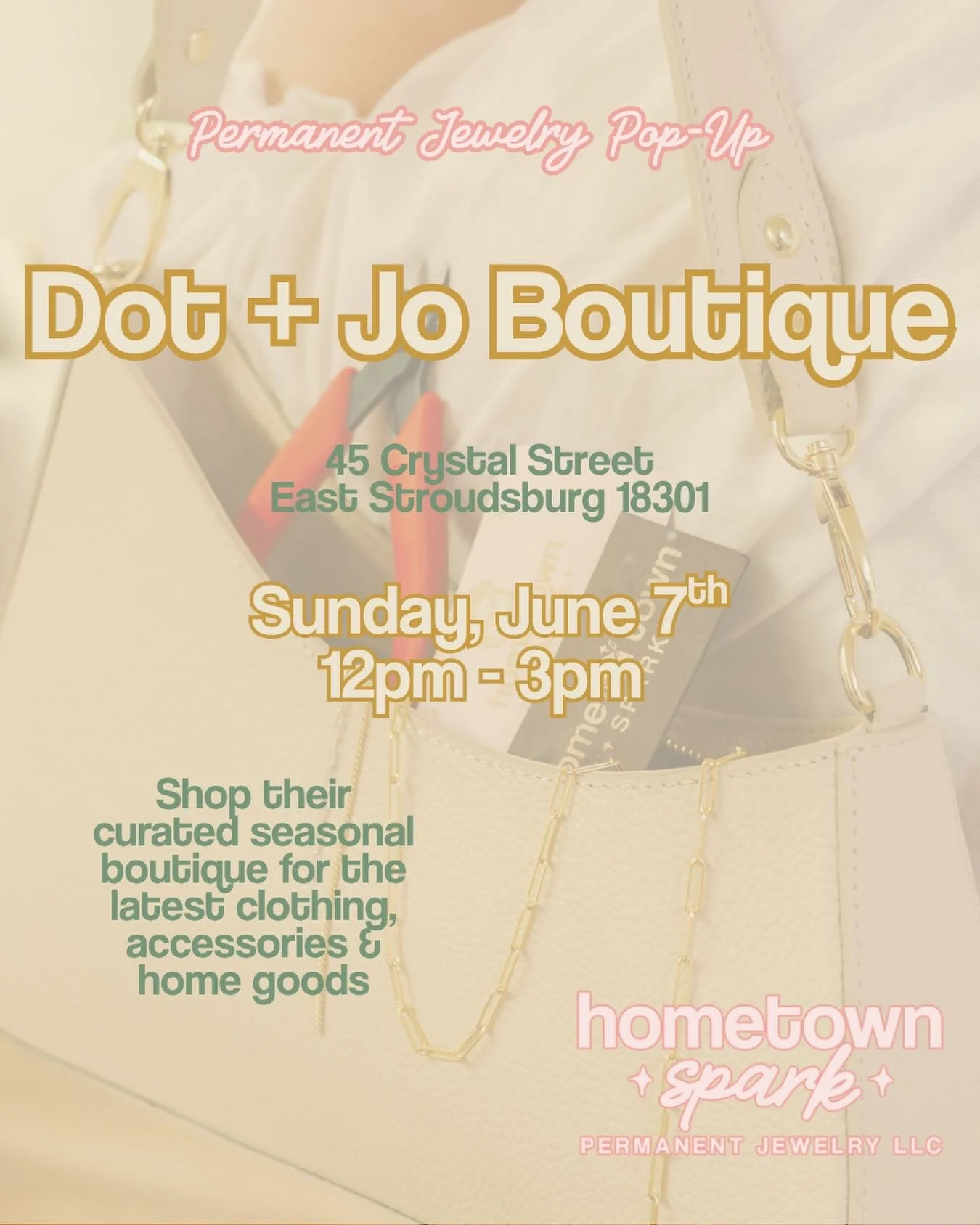 We&rsquo;re planning another lovely day with our friends at Dot + Jo and we hope you&rsquo;ll all join us 🤍

June 7 | @dotandjoboutique | 12:00 - 3:00 PM | 45 Crystal Street, East Stroudsburg PA 18301 👗