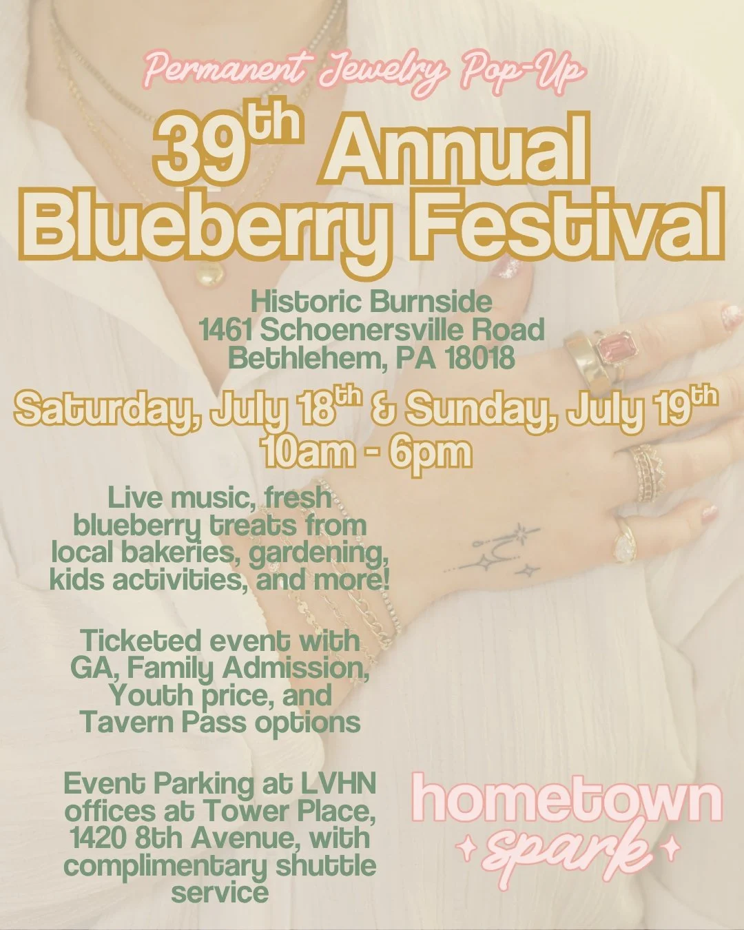 This weekend! Find us at @historicbethlehem 39th Annual Blueberry Festival 🫐 Take in the sights of history while enjoying live music and fresh, delicious blueberry treats from local bakeries 🤤 You can expect gardening, kids activities, an array of 