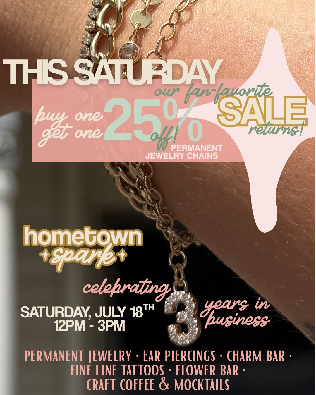 Just five days until our favorite tradition ✨

Join us on Saturday, July 18th from 12&ndash;3 PM as we celebrate three beautiful years of HTS with an afternoon curated with some of our favorite local businesses 🤍

And the announcement you've been wa