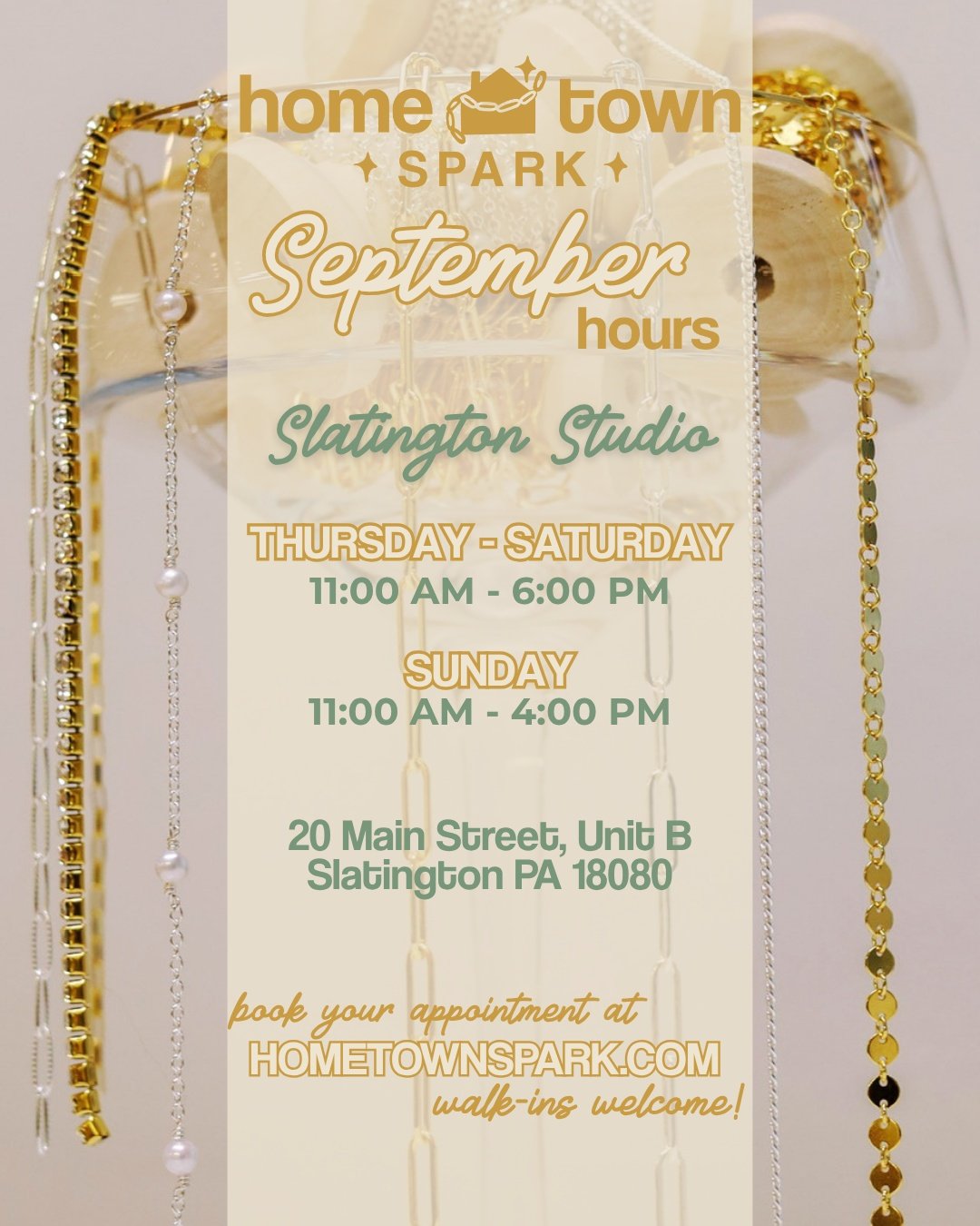 September 2026 Hours ✨🤍

Hoping to get sparked or stabbed soon? Check out our hours for both of our locations! Our Slatington studio has only one planned closure this month, as we have the honor of celebrating love in a dear friend's life 🤍

See yo