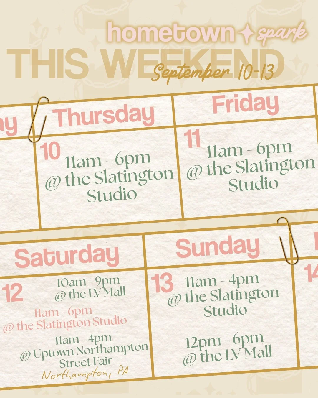 AAAAAND we're back! Off and running on another great weekend of welding, piercing, and bringing the spark around the Valley!

Regular Studio Hours | Thurs, Fri, Sat 11:00 - 6:00 PM | Sun 11:00 - 4:00 🏠

LV Mall Kiosk | Sat 10:00 - 9:00 PM | Sun 12:0