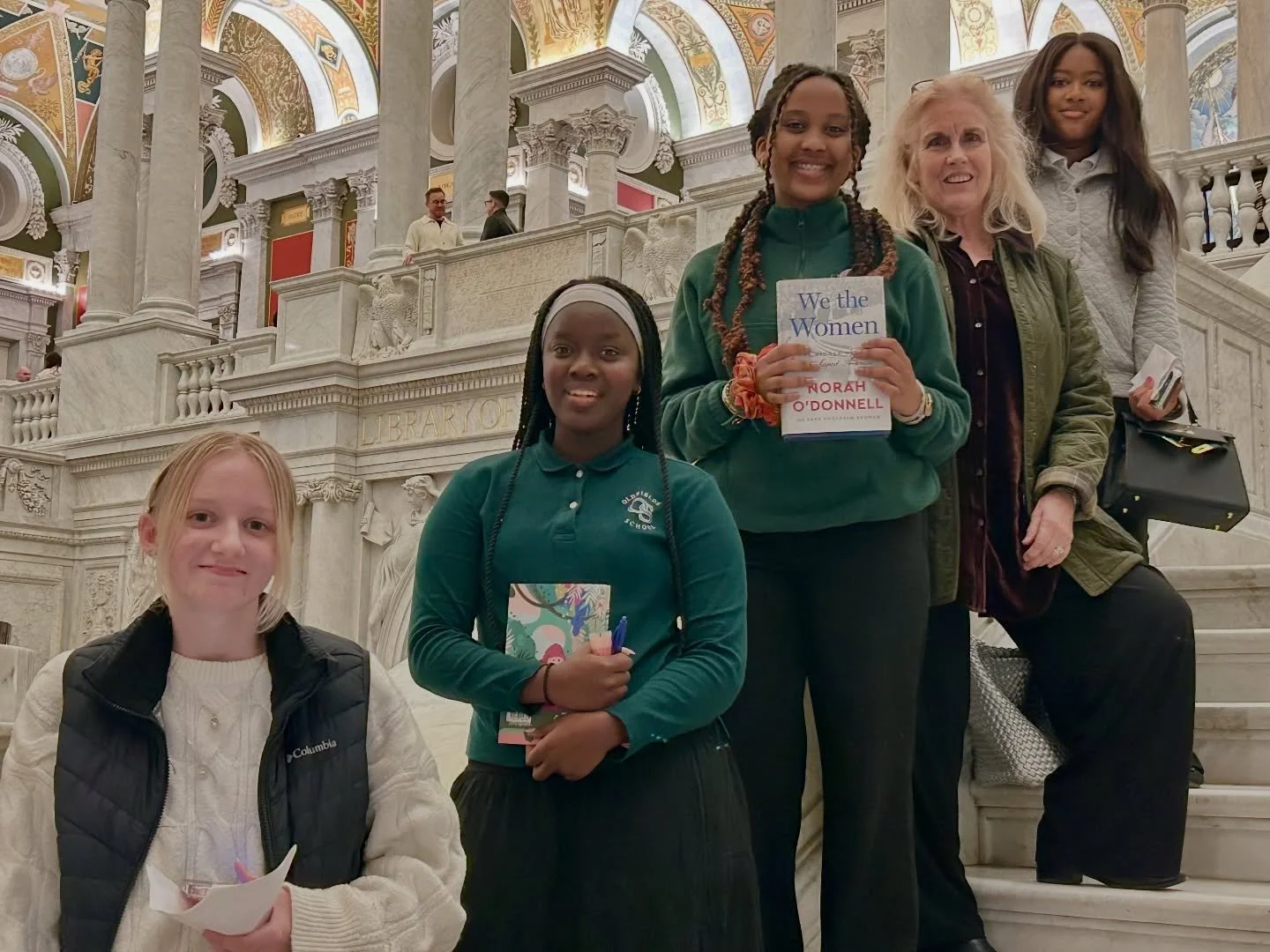 Broadcast journalist Norah O&rsquo;Donnell&rsquo;s Baltimore event had such an impact on our students that Mr. and Mrs. Smithwick brought four more girls to see her at the Library of Congress in Washington, D.C., last night. She discussed the untold 