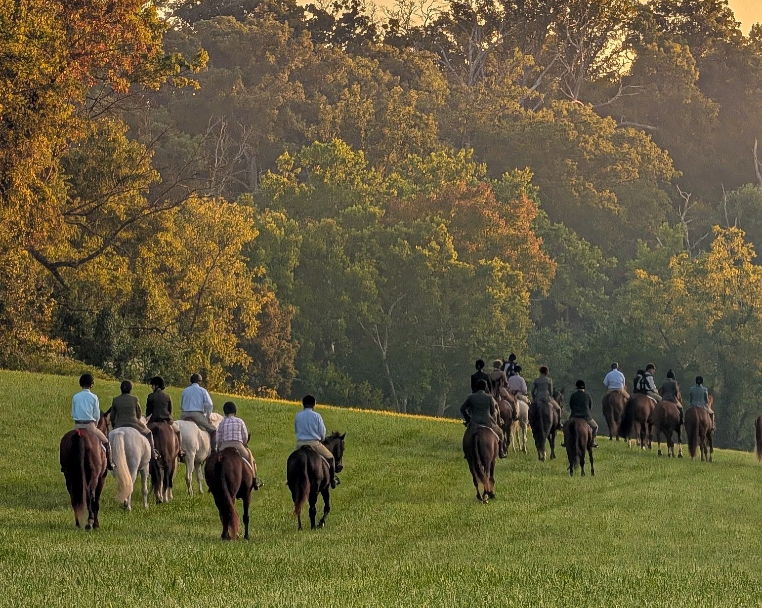 Phoebe &rsquo;29 &amp; Brooke &rsquo;30 were up with the hounds, chasing the sunrise at the first Fox Chase of the school year. Such a beautiful morning! 🦊

#ElkridgeHarfordfoxchasingclub