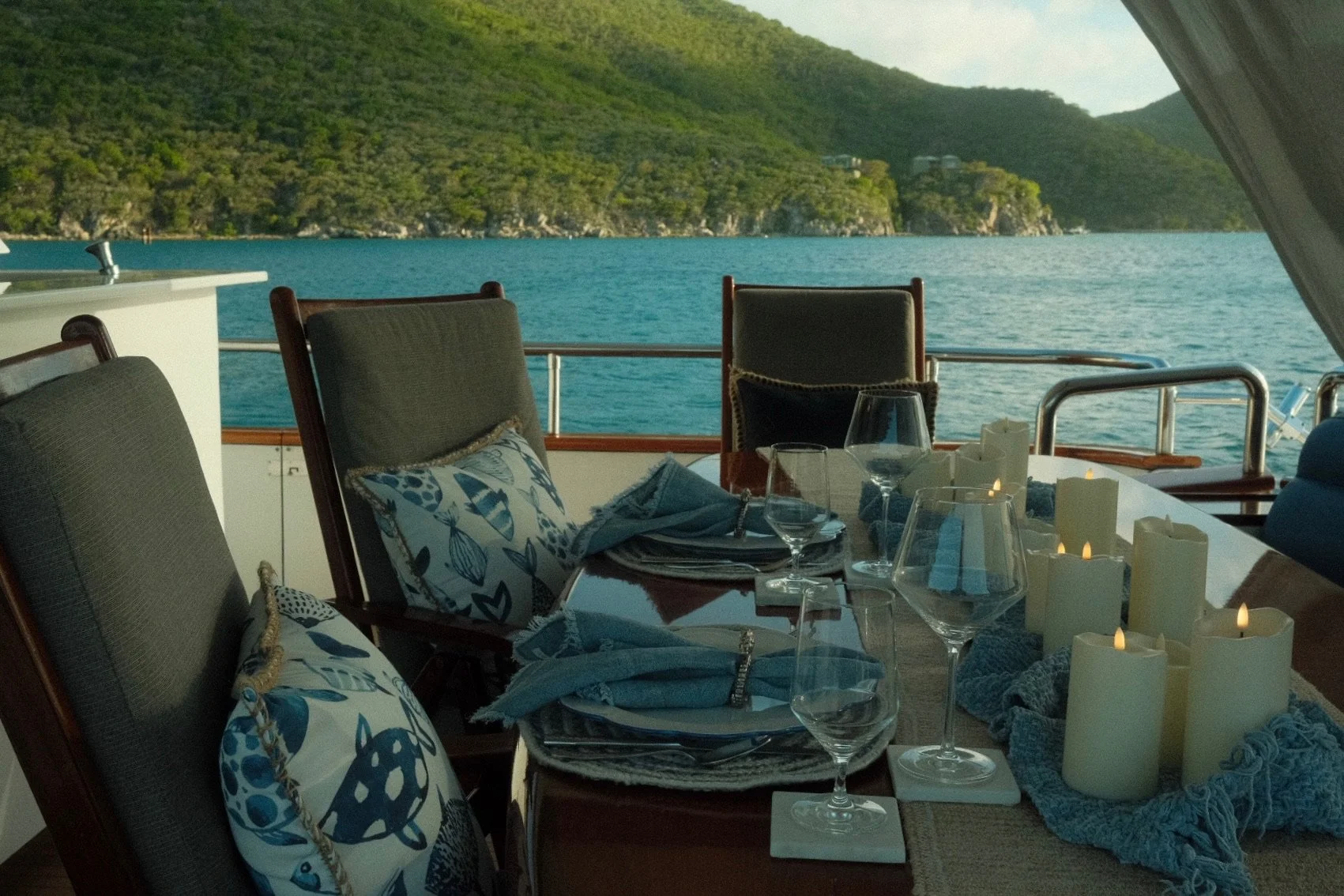 Private Yacht Dinner US Virgin Islands Qara
