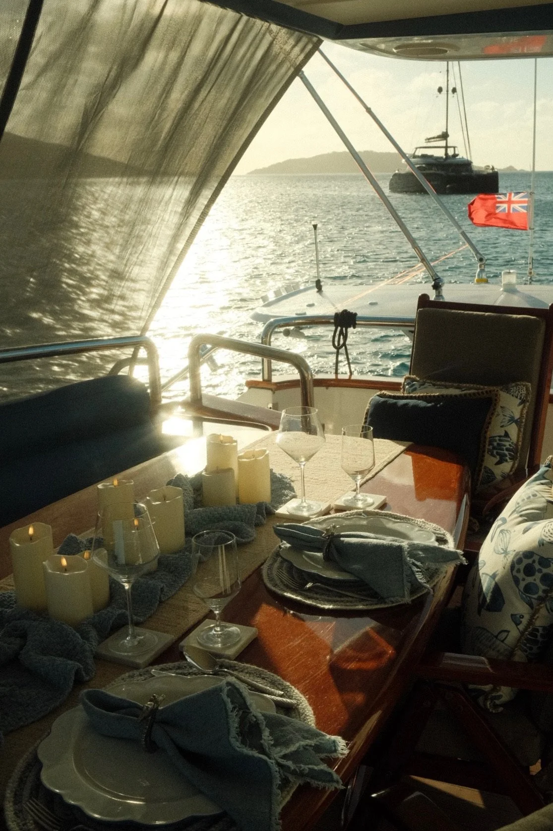 Private Yacht Dinner US Virgin Islands Qara